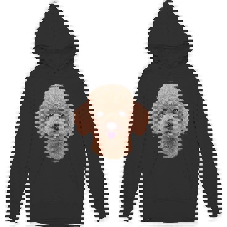 クリーム トイプードル 犬 いぬ 顔 パーカー