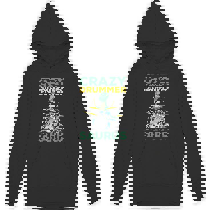 クレイジードラマー ザウルス ドラムプレーヤー ドラム 音楽プレーヤー 恐竜 パーカー