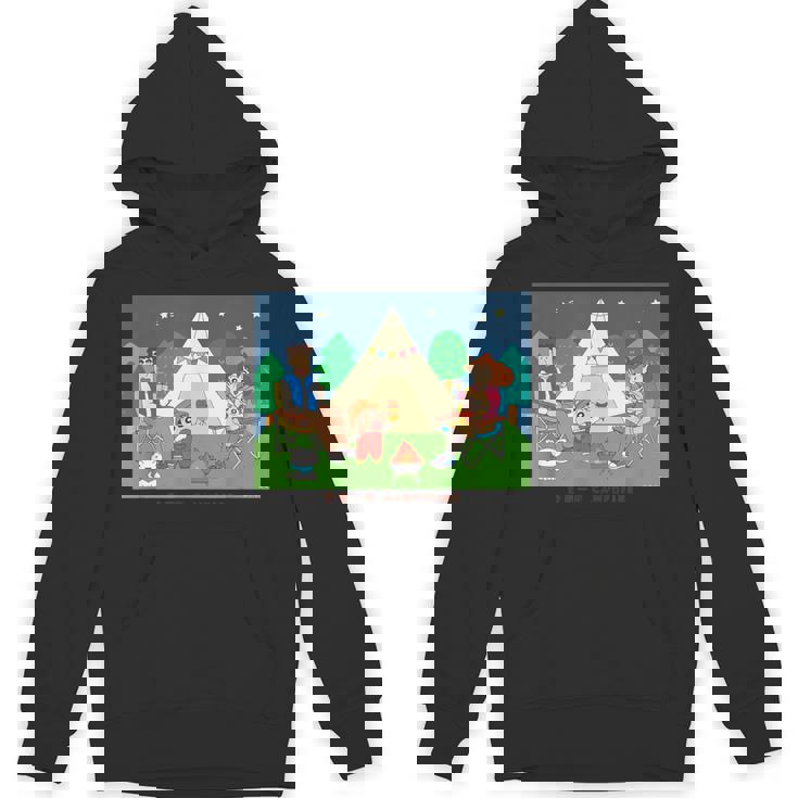 クレヨンしんちゃん 野原一家キャンプファイヤー 集合 Hoodie