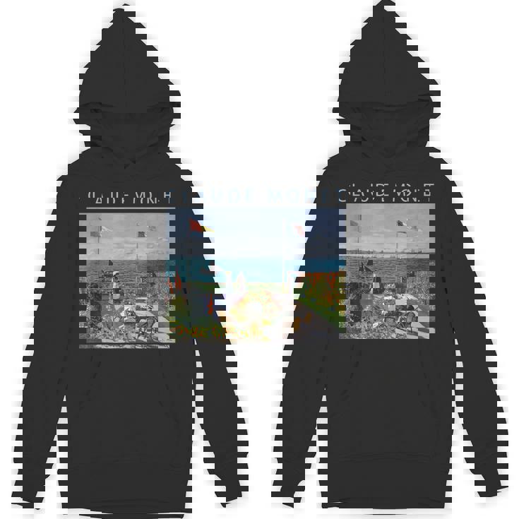 クロード モネ 面白いtシャツ アート サンタドレスの庭園 絵画 メンズ レディース 面白い 服 油彩画 パーカー