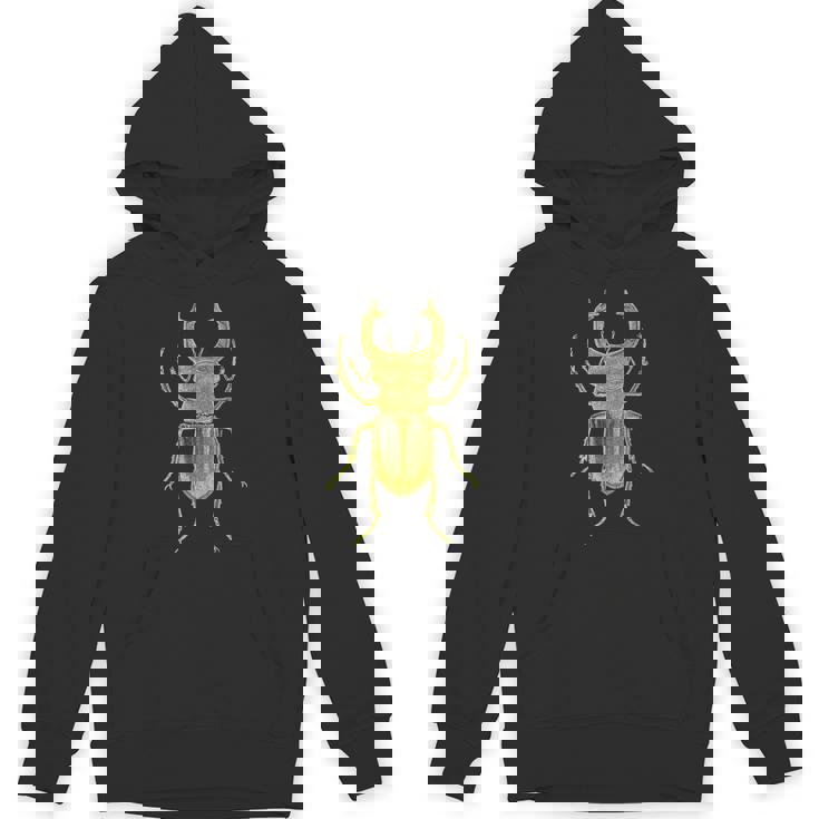 クワガタ愛好家のためのクールなクワガタやカブトムシのアートを使ったヴィンテージ昆虫学 パーカー