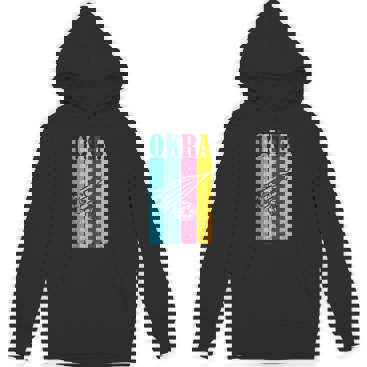 クール レトロ オクラ 70年代 80年代 90年代 オクラ Lovres 面白い ヴィンテージ オクラ パーカー