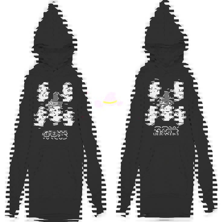 ゴースト！『おばけ 5ファイブ』【ゆるフレンズ】ハロウィンの まほうつかい お化け かわいいキャラクター イラスト パーカー