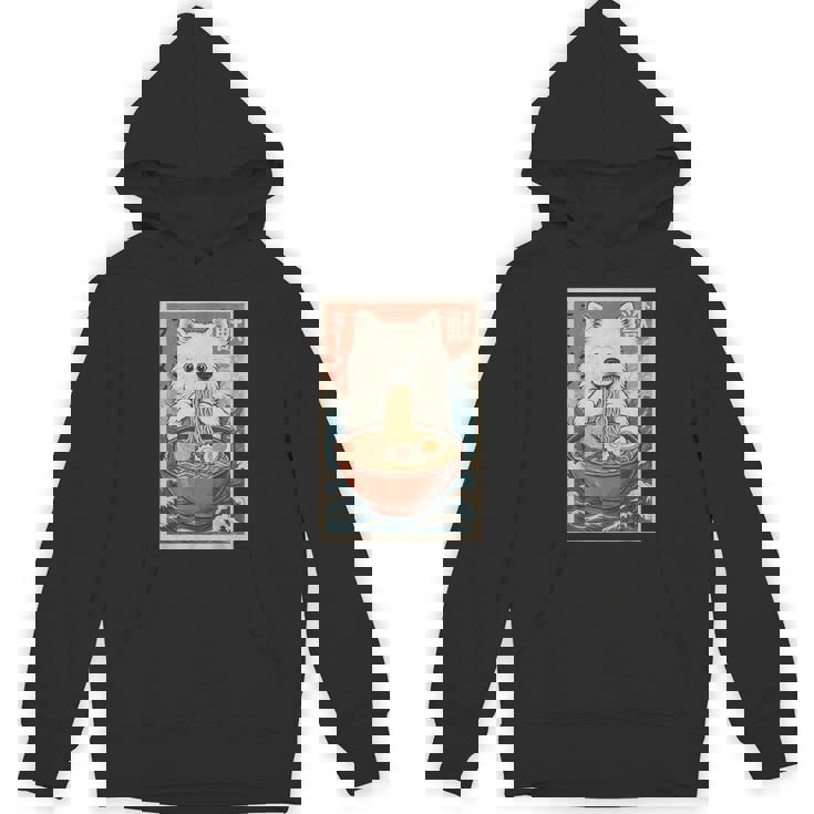 サモエド 食べる ラーメン カワイイ アニメ 犬好き パーカー