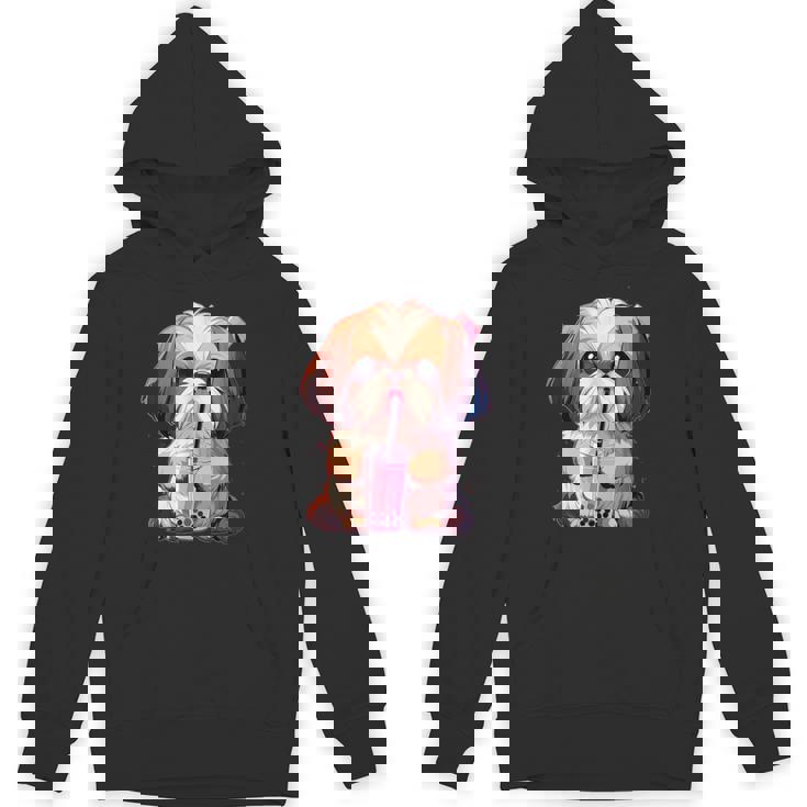 シーズー ボバティー バブルティー アニメ カワイイ 犬 パーカー