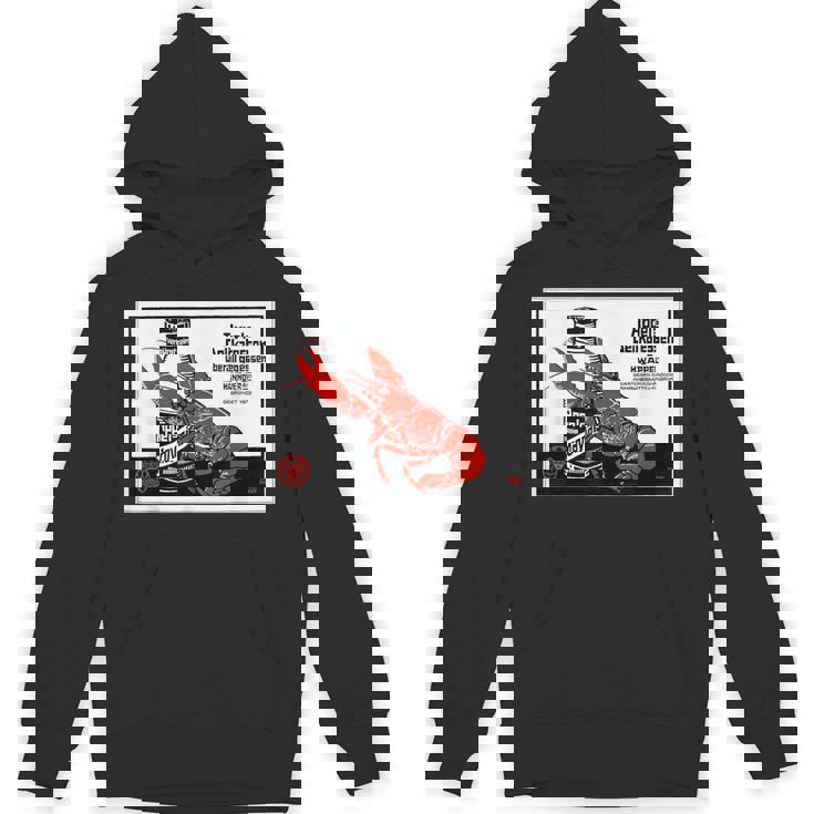 シーフード 1879 ドイツ ロブスター ザリガニ 甲殻類 レトロ パーカー