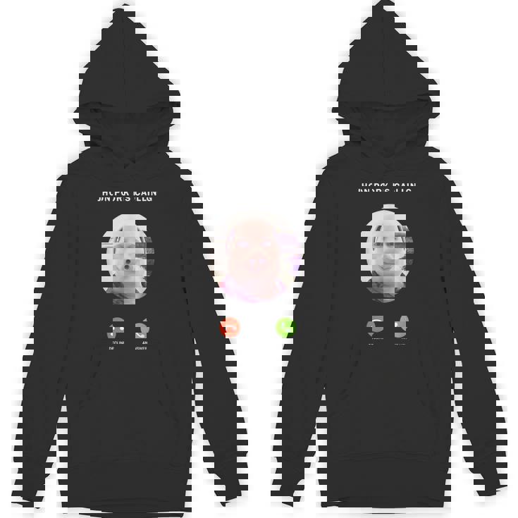 ジョン・ポークがファニー・アンサー・コール・フォンに電話をかけている パーカー