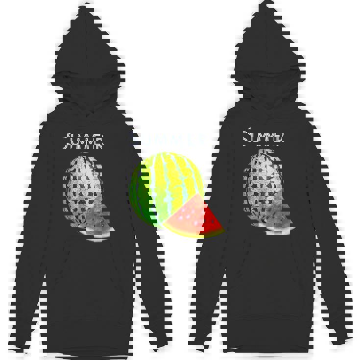 スイカ・夏【 サマータイム 】リゾート・夏 大好き／面白 イラスト パーカー