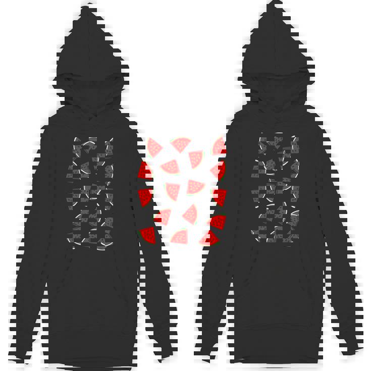 スイカ柄 夏 フルーツ 恋人 フルーツ スライス 種 Hoodie
