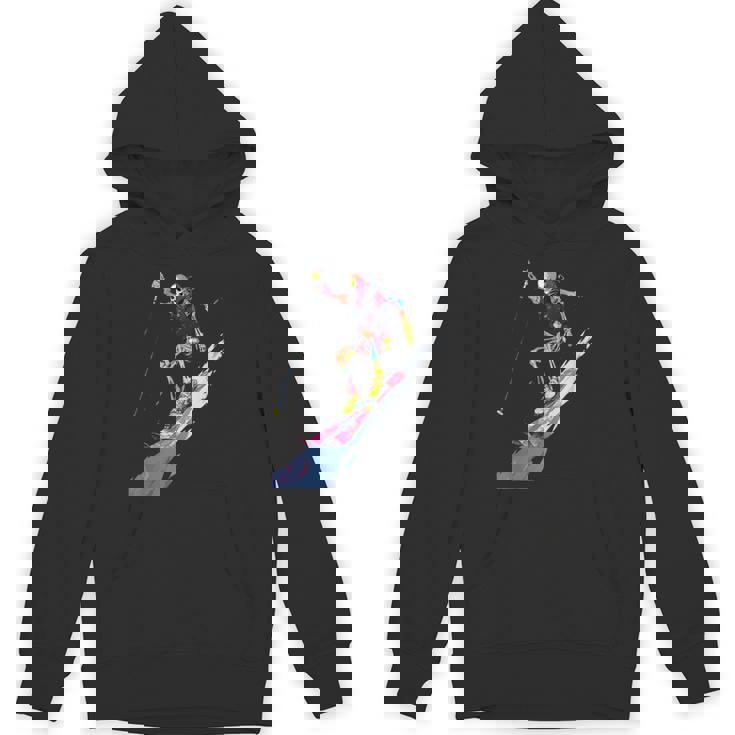 スキー スケルトン スキーヤー ダウンヒル 雪 冬 スキー パーカー