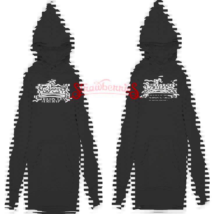 ストロベリー レコード・テープ ヴィンテージ レトロ 音楽 Hoodie