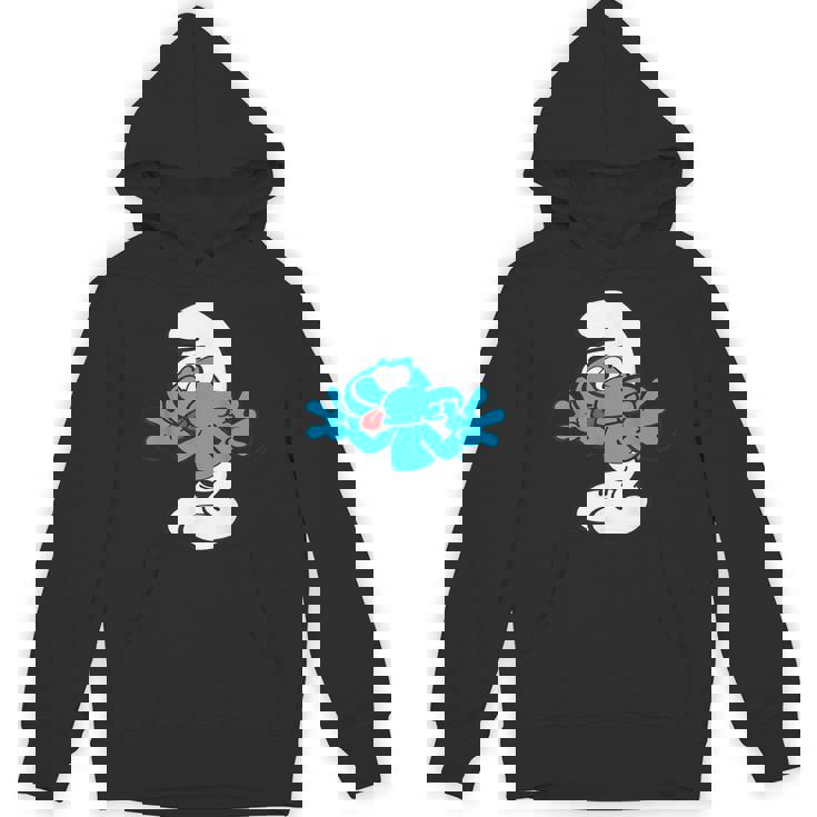 スマーフ ジョキー スマーフ 舌 ジョイフル ブルー コミック スマーフェット Hoodie