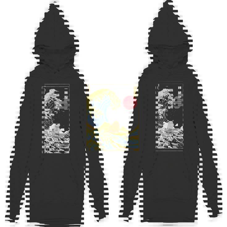 セイウチ 日本の神奈川波 面白いサーフアニマル パーカー