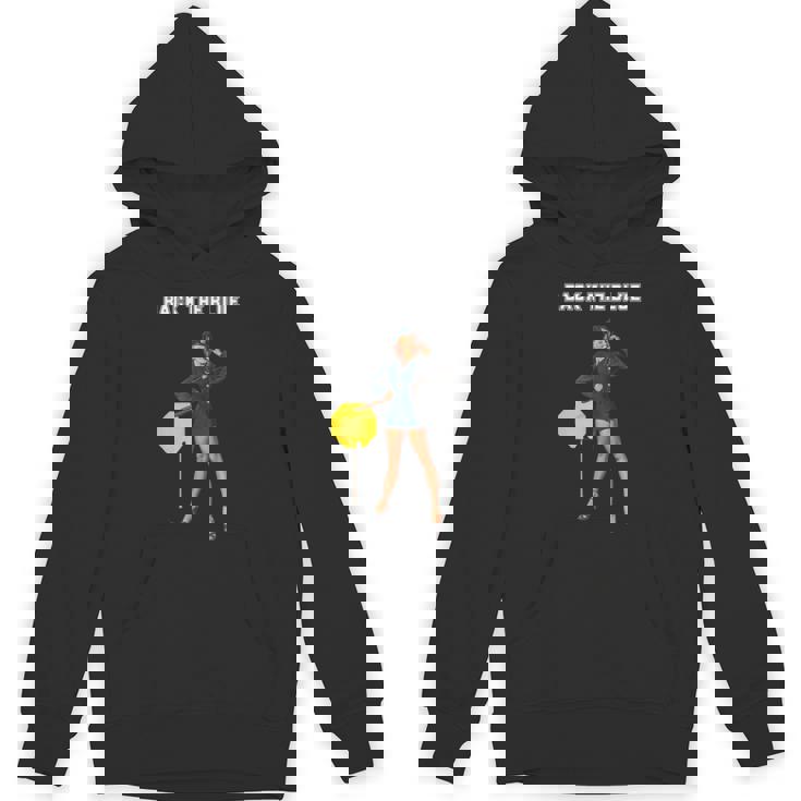 セクシー警察官、バックザブルーピンナップガール パーカー