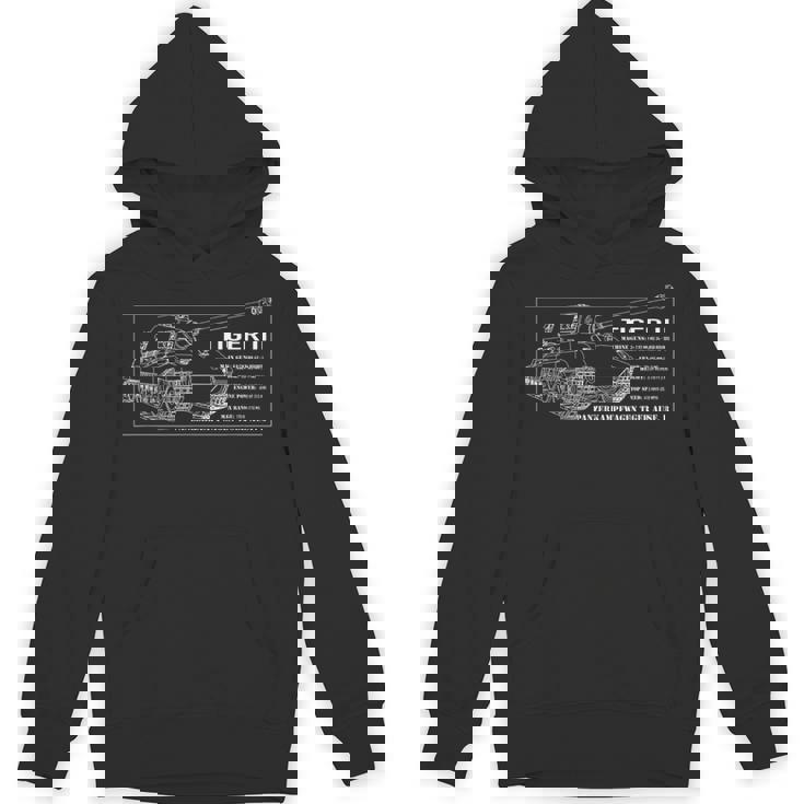 タイガーii Ww2ドイツ戦車の設計図 Hoodie