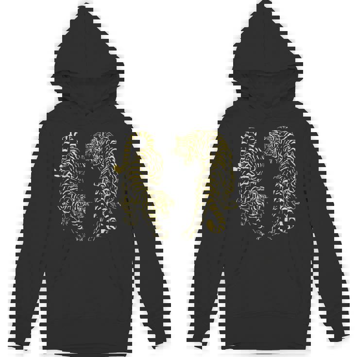 タイタトゥー ツイン タイガー サック ヤント ムエタイ タイ タイ パーカー