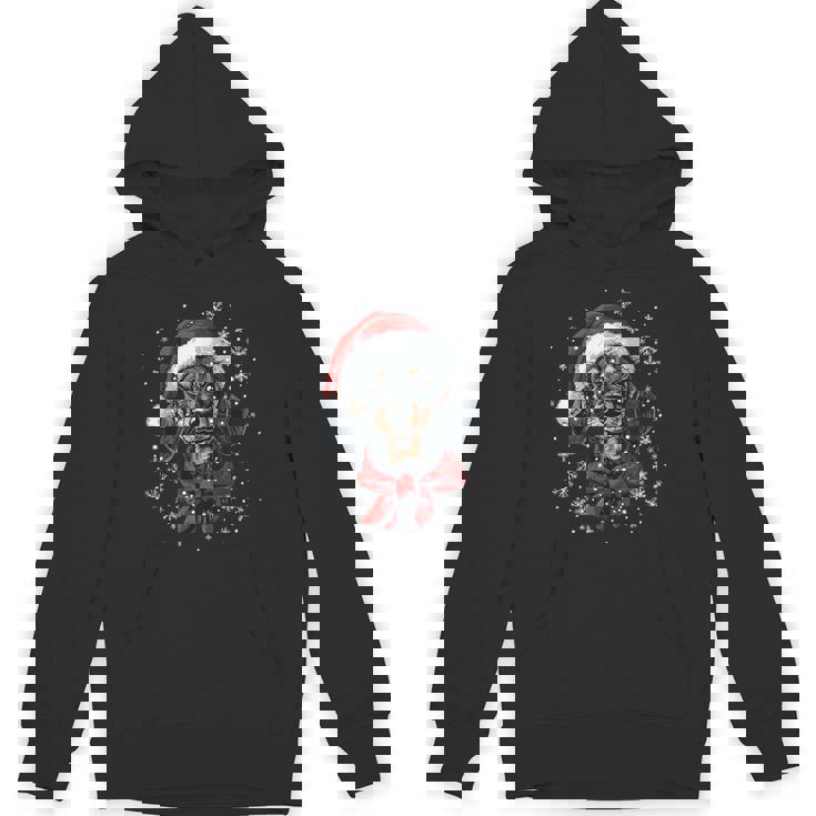 ダックスフント ウィーナー 犬 サンタ 帽子 面白い かわいい クリスマス パーカー