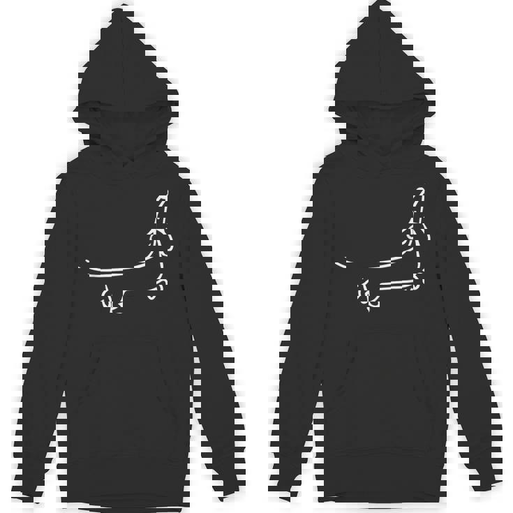 ダックスフンド 犬のモチーフの動物の顔 アートモチーフの犬 Hoodie