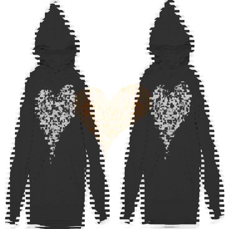 チーター ヒョウ柄 ハート Hoodie