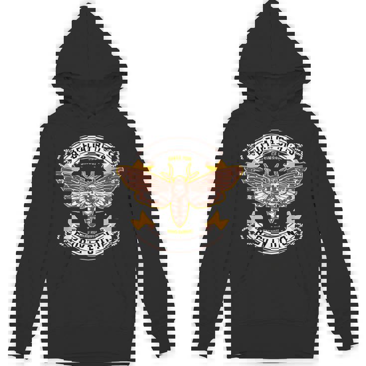 デスヘッド ホークモス 昆虫 ボディローション 面白い ハロウィン パーカー