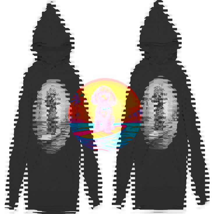 トイプードル サーフィン ファニー ドッグ ビーチ パーカー