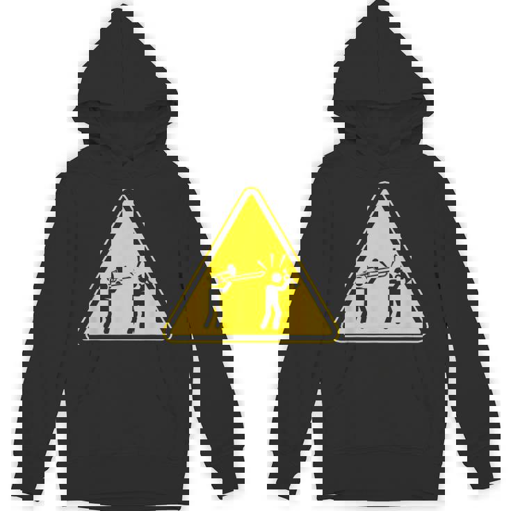 トランペット注意面白いトロンボーン奏者 Hoodie