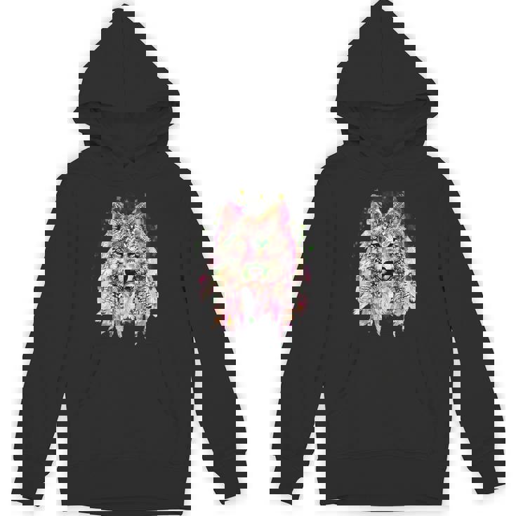 ネイティブアメリカン オオカミの頭 トライバル ボヘミアン タトゥーアート パーカー