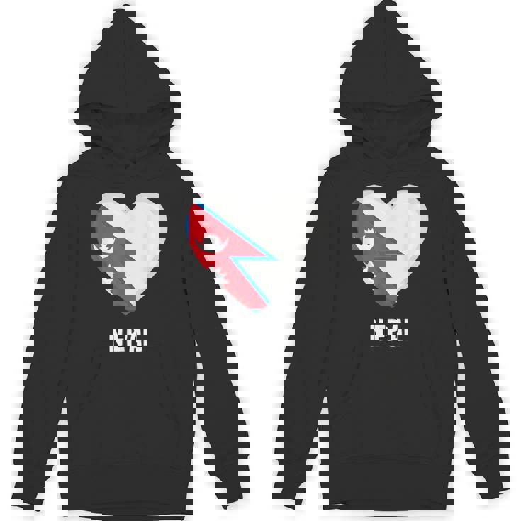 ネパール国旗シャツ パーカー