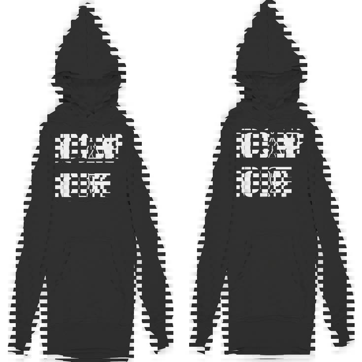 ノーキャンプノーライフ キャンプ好き アウトドア好き アウトドア趣味 クール キャンプ テント パーカー