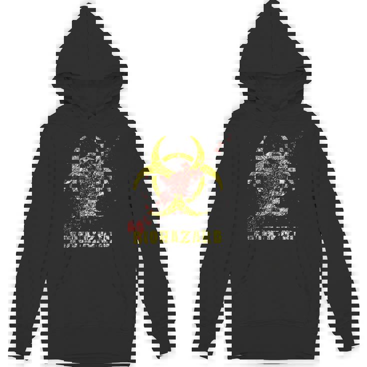 バイオハザード 感染 感染サイン ゾンビ血のはね付き Hoodie