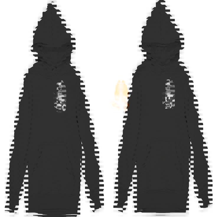 バセットハウンド愛好家のためのファニーバセットハウンド ポケットの中のバセットハウンド パーカー