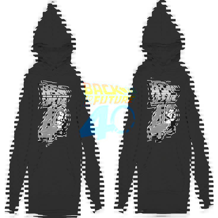 バック・トゥ・ザ・フューチャー 40周年記念ステッカー コラージュ F&B パーカー