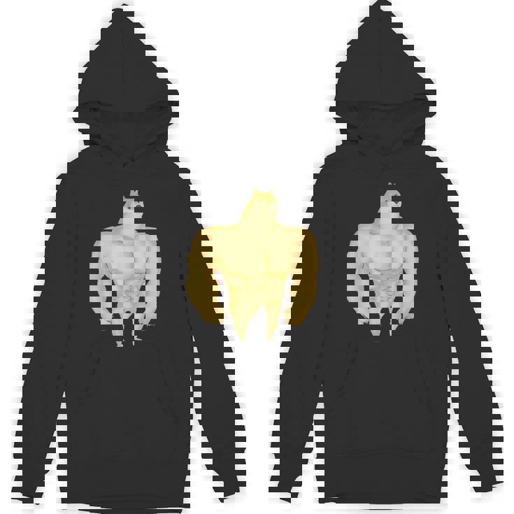 バフ 柴犬 面白い ボディービルダー 犬 ダンク ミーム パーカー