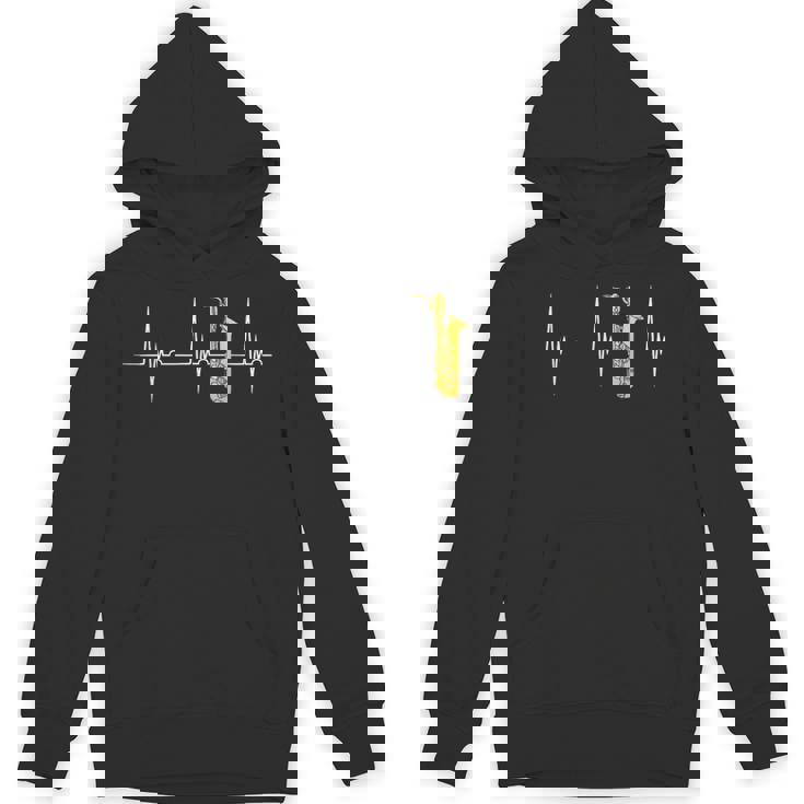 バリトンサックスハートビートekgパルスサックスサックス奏者 Hoodie