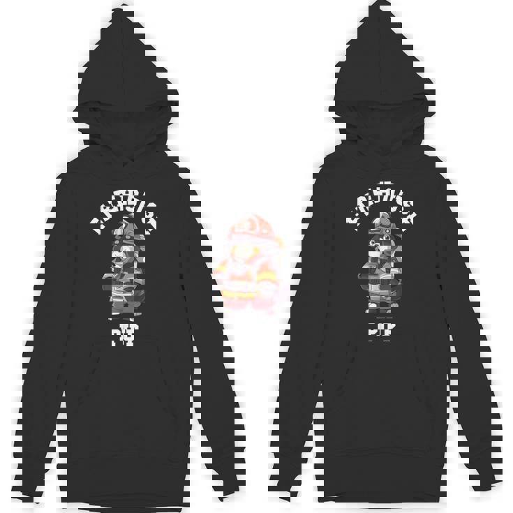 バーニーズマウンテンドッグ ファイヤーハウス パップ 面白い 消防士 パーカー