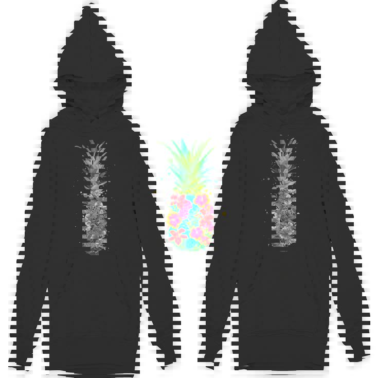 パイナップルフラワー レディース メンズ アロハ ハワイ ヴィンテージ ハワイアン Hoodie