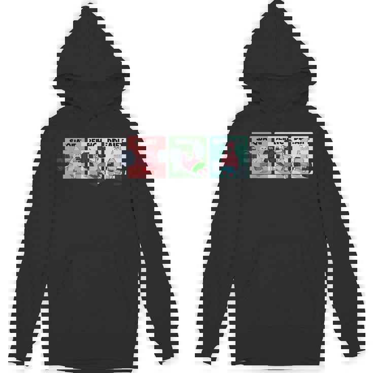 パトリック スクワット、ベンチ、デッドリフト 面白いパワーリフティング パーカー