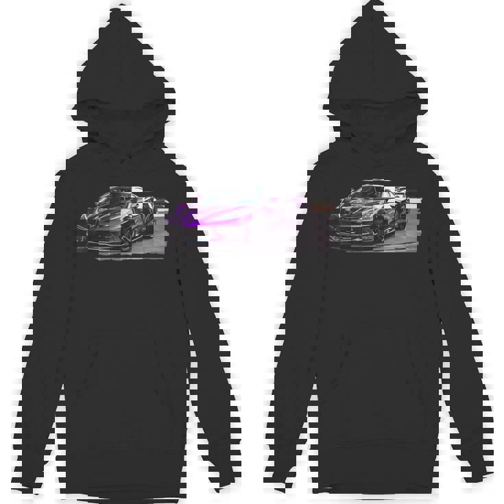 パープル C8 ドライブウェイ スー レースカー マッスルカー スポーツカー C8 パーカー