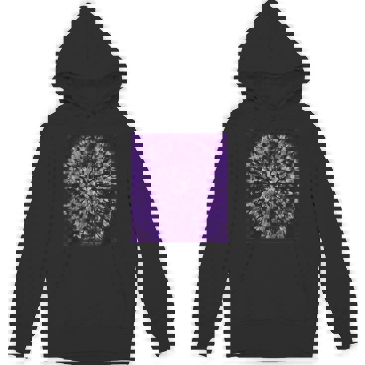 パープルバティックタイダイ ボヘミアンパターン パーカー