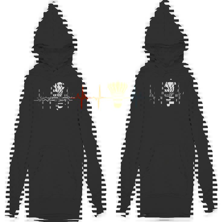 ビンテージバドミントンハートラインシャトルコック パーカー