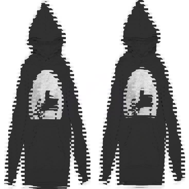 ピアニスト ピアノ奏者 クラシック音楽 ジャズ音楽 満月 趣味 クール ピアノ好き 音楽好き パーカー