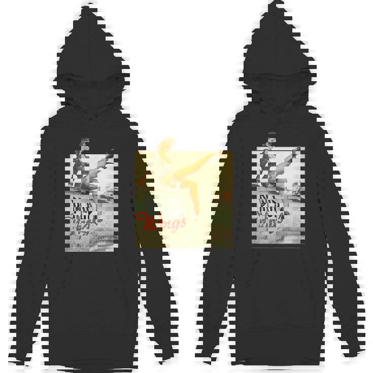 ピンナップガールの羽ビンテージポスターww2 パーカー