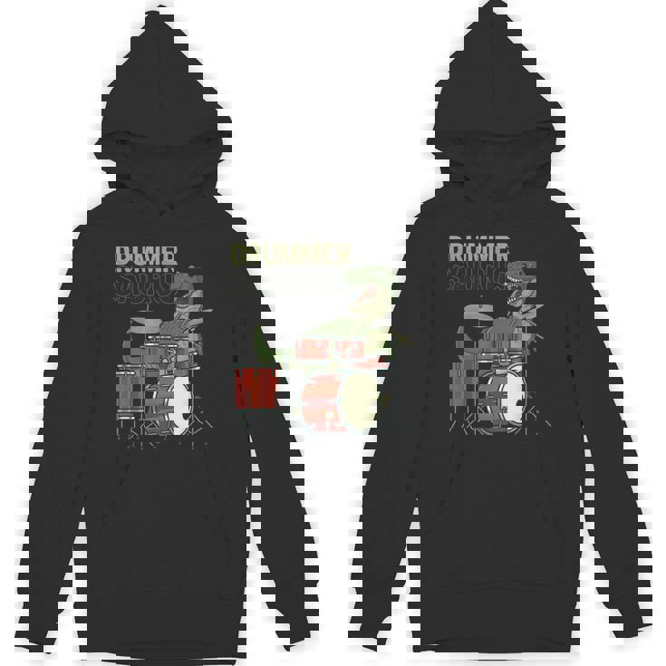 ファニー ドラマーサウルス T レックス 恐竜ドラマー ギフト 恐竜ドラム パーカー