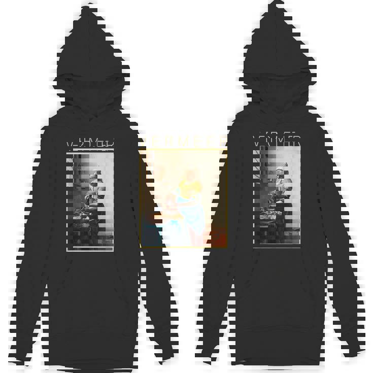 フェルメール 面白いtシャツ アート 牛乳を注ぐ女 絵画 メンズ レディース 面白い 服 美術 油彩画 パーカー