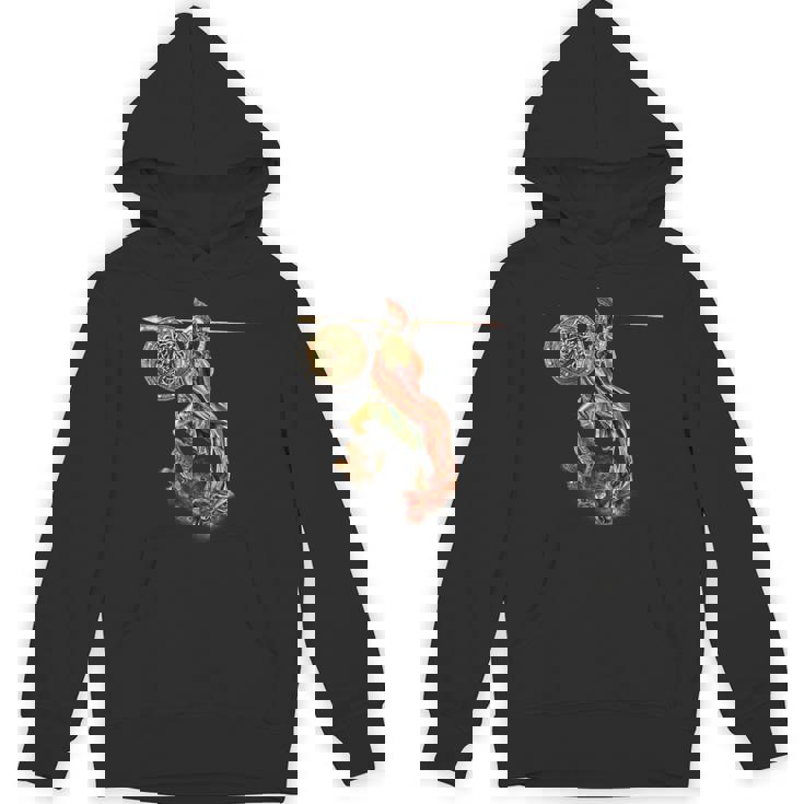 フクロウと槍のアテナ パーカー