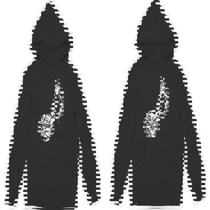 フレンチホルンのドローイング パーカー