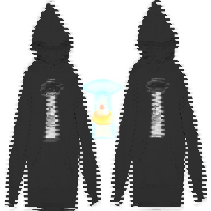 プリン Ufo 面白いtシャツ 食べ物 ダイエット 減量 メンズ おもしろ 面白い 服 オリジナル グッズ ネタ Hoodie