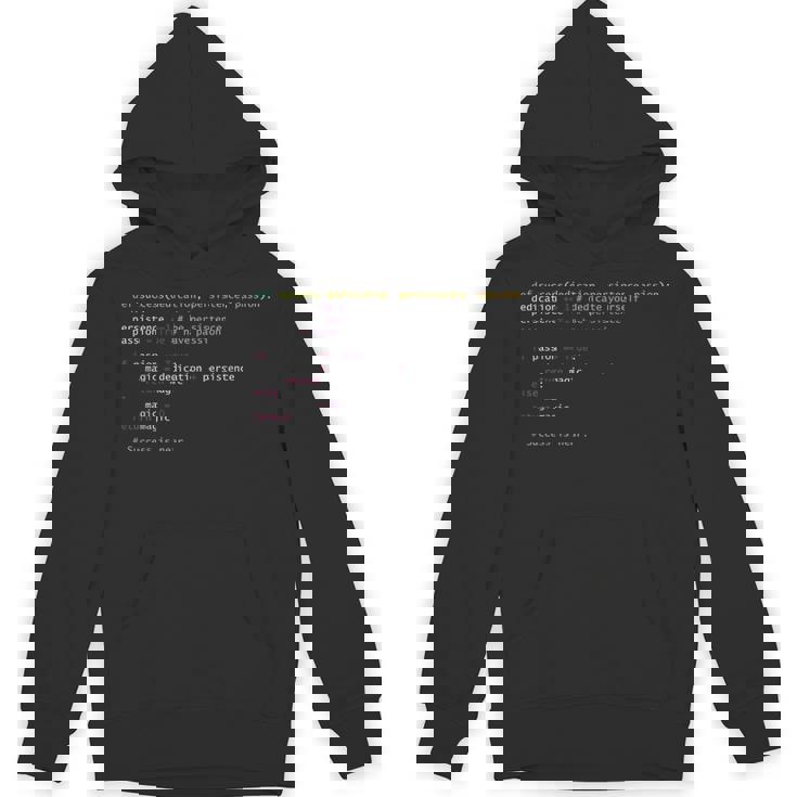プログラミングシンタックス パイソンコード コンピューター ギーク コーディングギフト パーカー