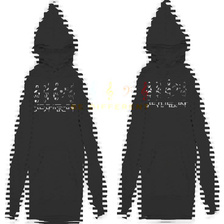 ヘ音記号を ミュージシャン Be Different パーカー