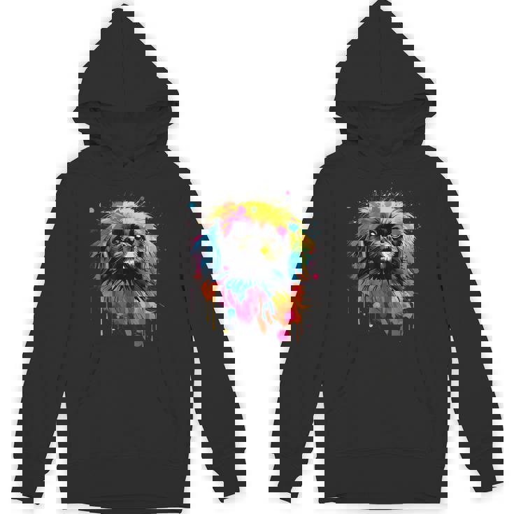 ペキニーズに描かれたペキニーズに描かれたかわいいペキニーズ犬 パーカー